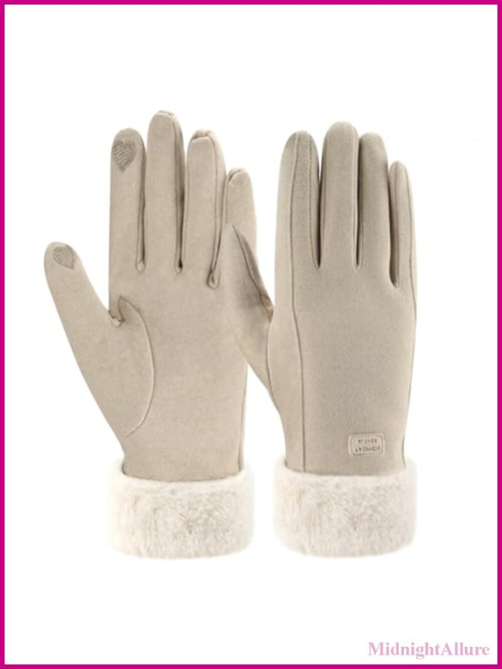 Womens Fleece Lined Touchscreen Winter Gloves Cold Weather